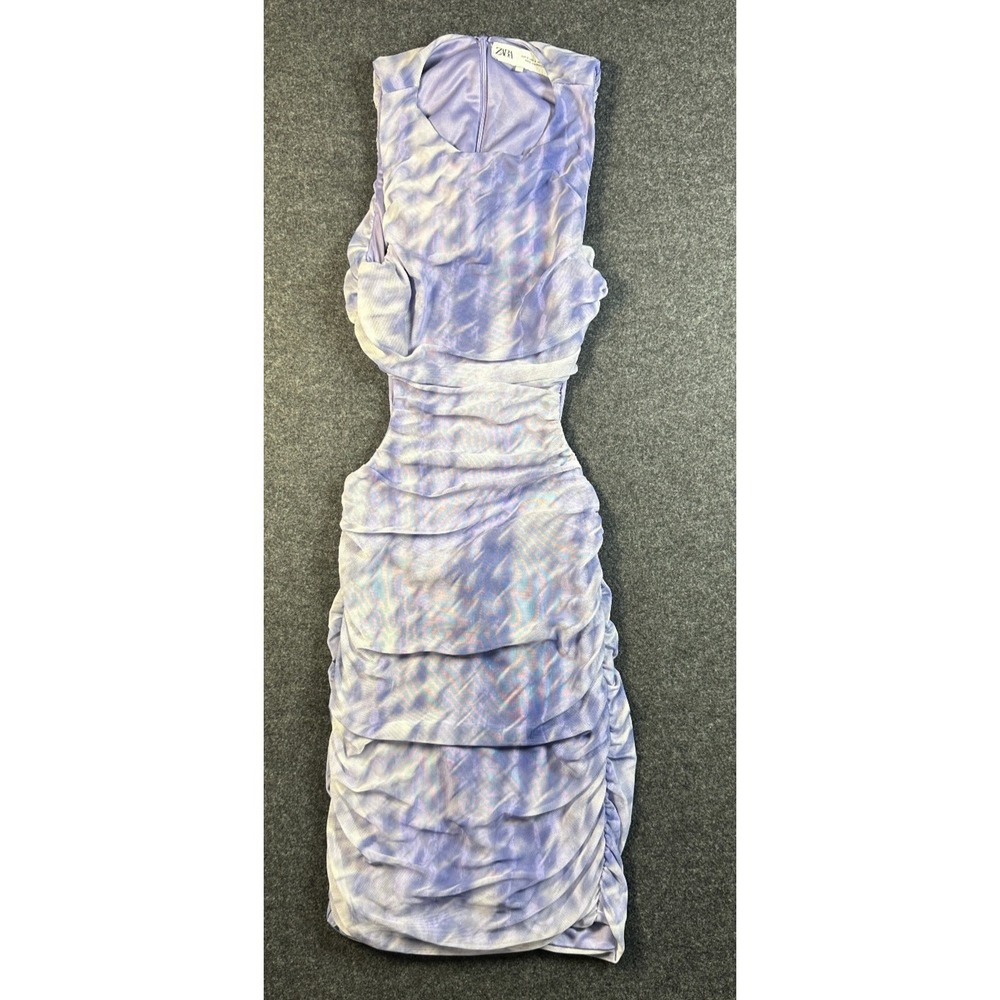 Zara‎ Blue Multicolored Dress Size S Women's